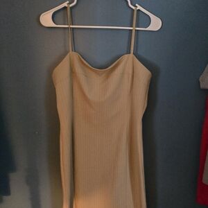 Luly K Beige Spaghetti Strap Dress